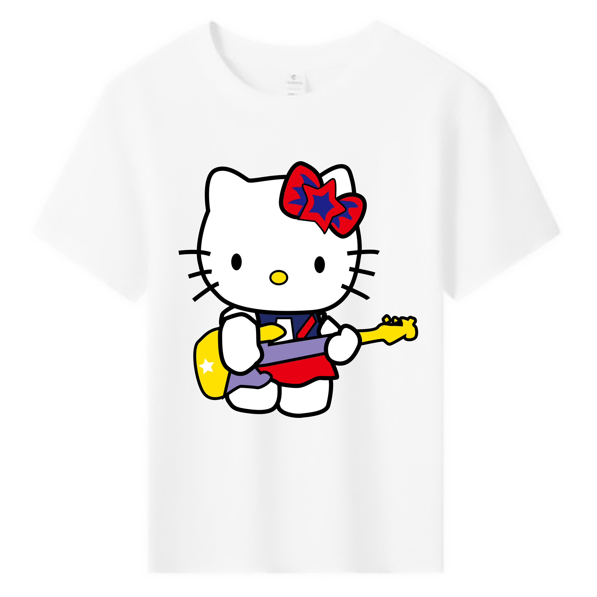 （画像用） Hello Kitty ハローキティ 綿100％キッズTシャツ（フロントプリント）