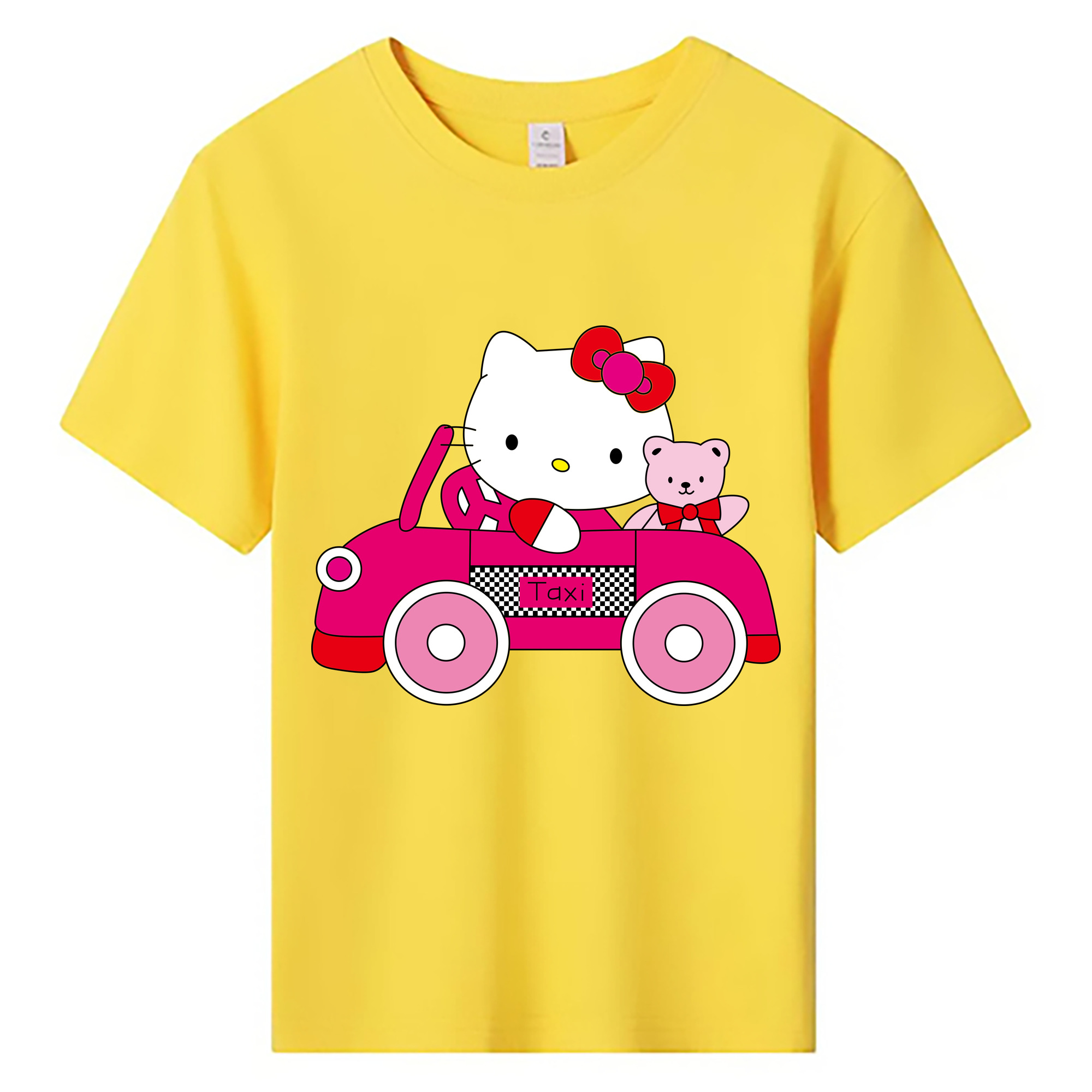 （画像用） Hello Kitty ハローキティ 綿100％キッズTシャツ（フロントプリント）