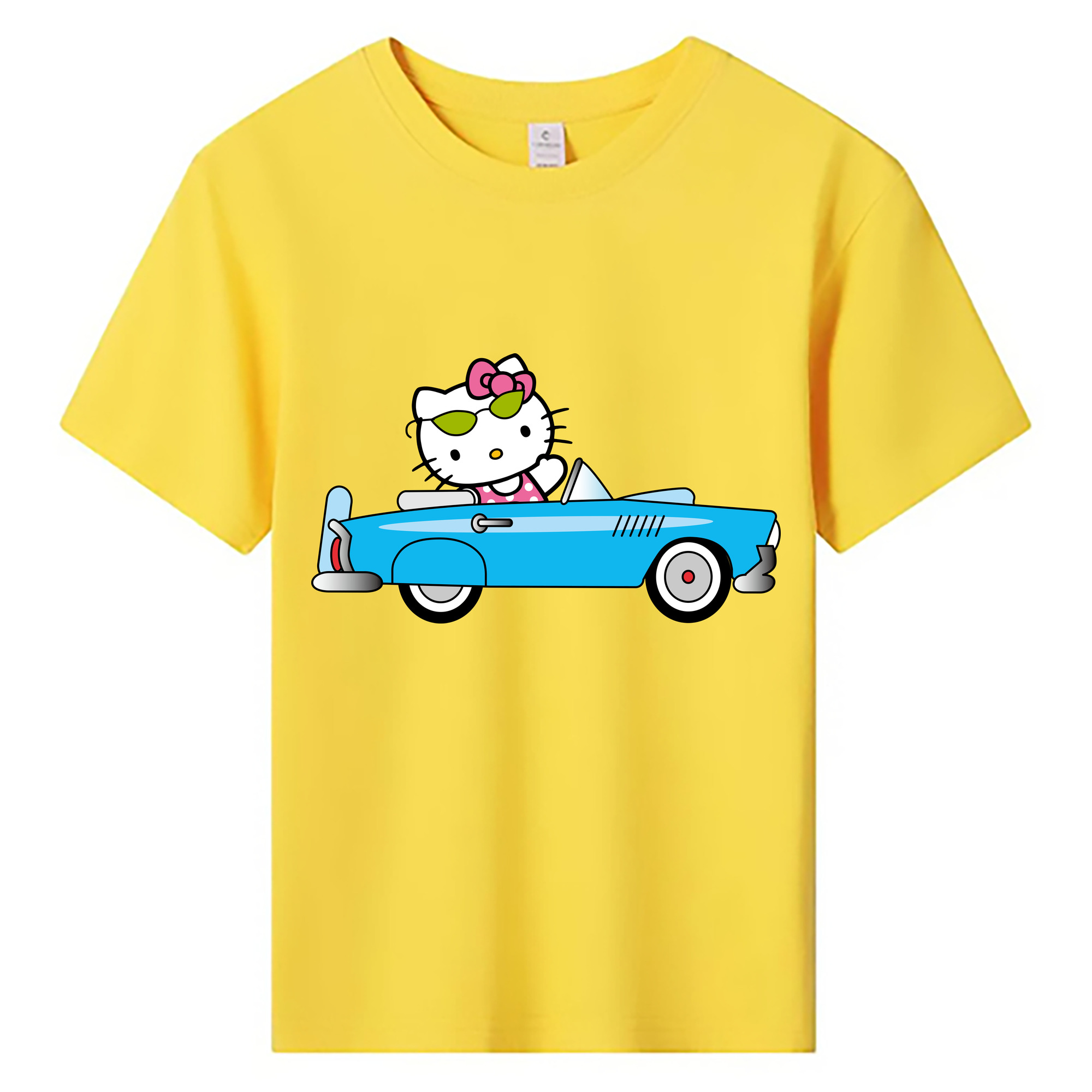（画像用） Hello Kitty ハローキティ 綿100％キッズTシャツ（フロントプリント）