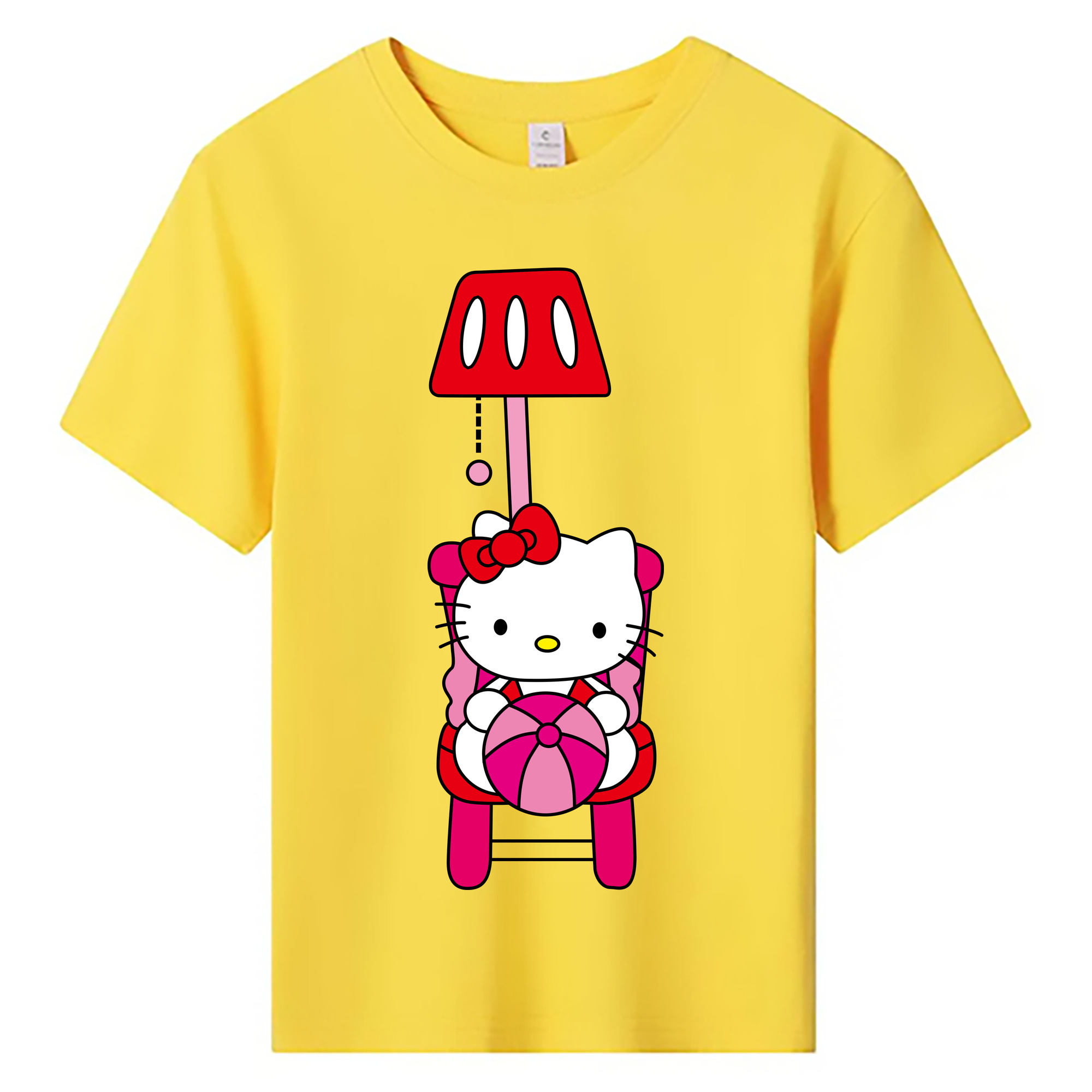 （画像用） Hello Kitty ハローキティ 綿100％キッズTシャツ（フロントプリント）