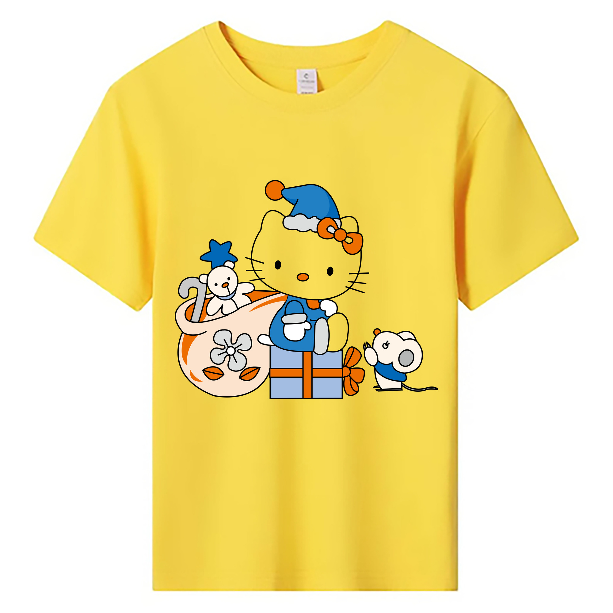 （画像用） Hello Kitty ハローキティ 綿100％キッズTシャツ（フロントプリント）