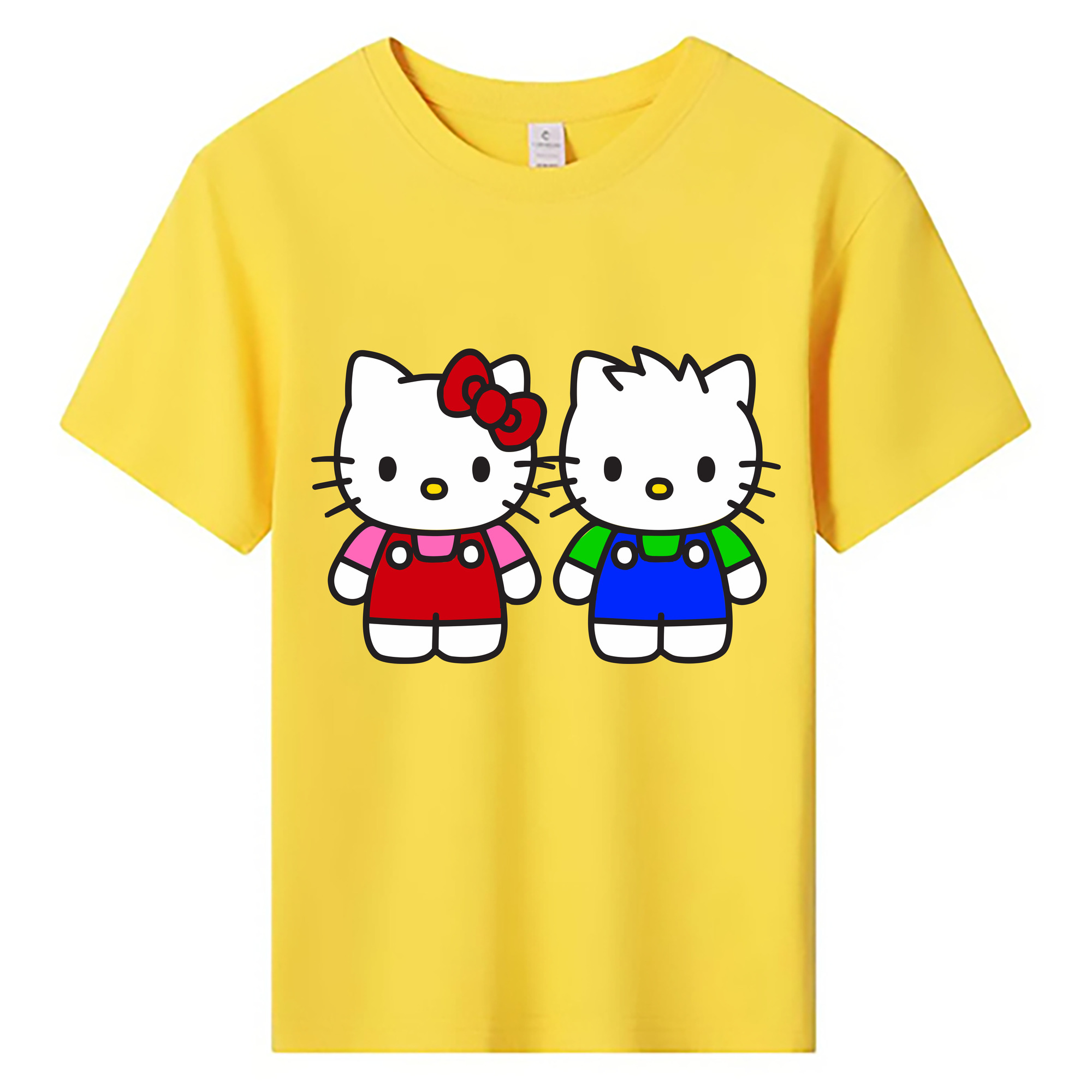 （画像用） Hello Kitty ハローキティ 綿100％キッズTシャツ（フロントプリント）