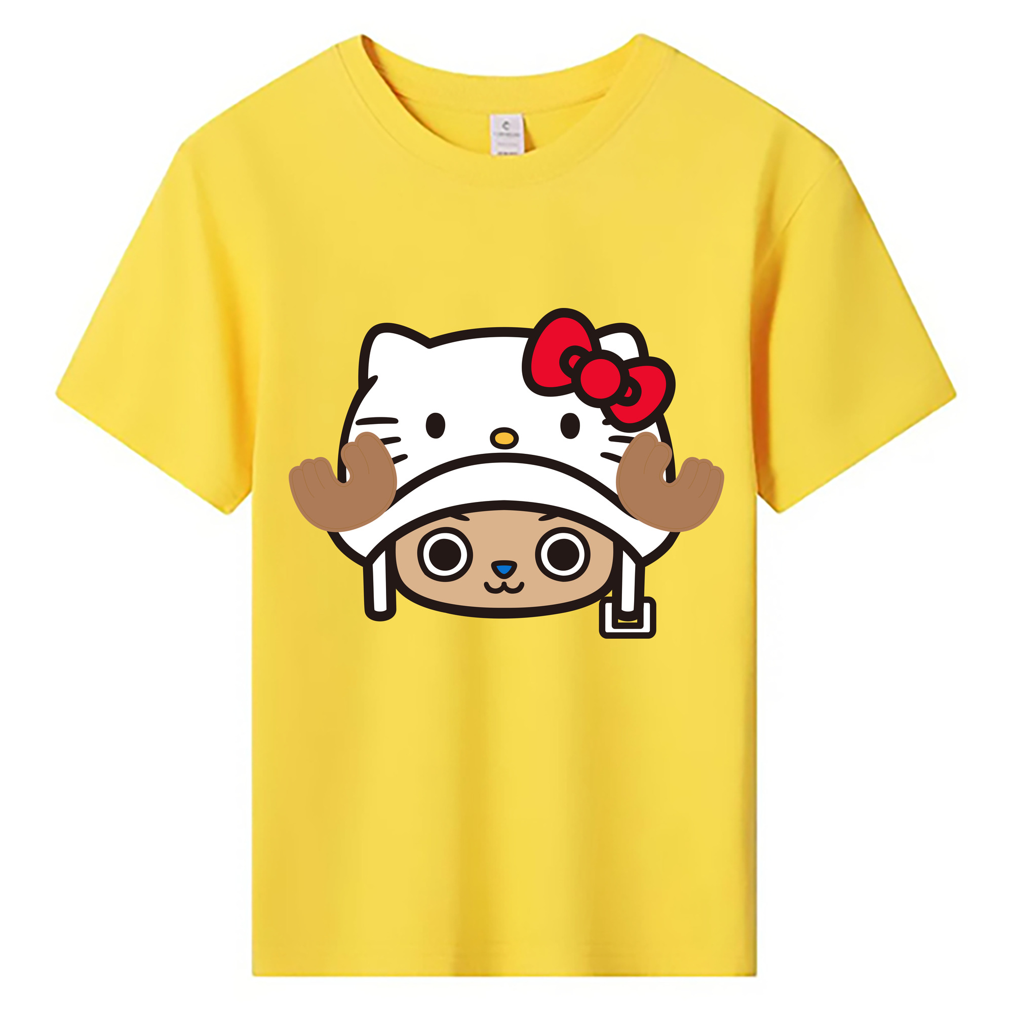 （画像用） Hello Kitty ハローキティ 綿100％キッズTシャツ（フロントプリント）