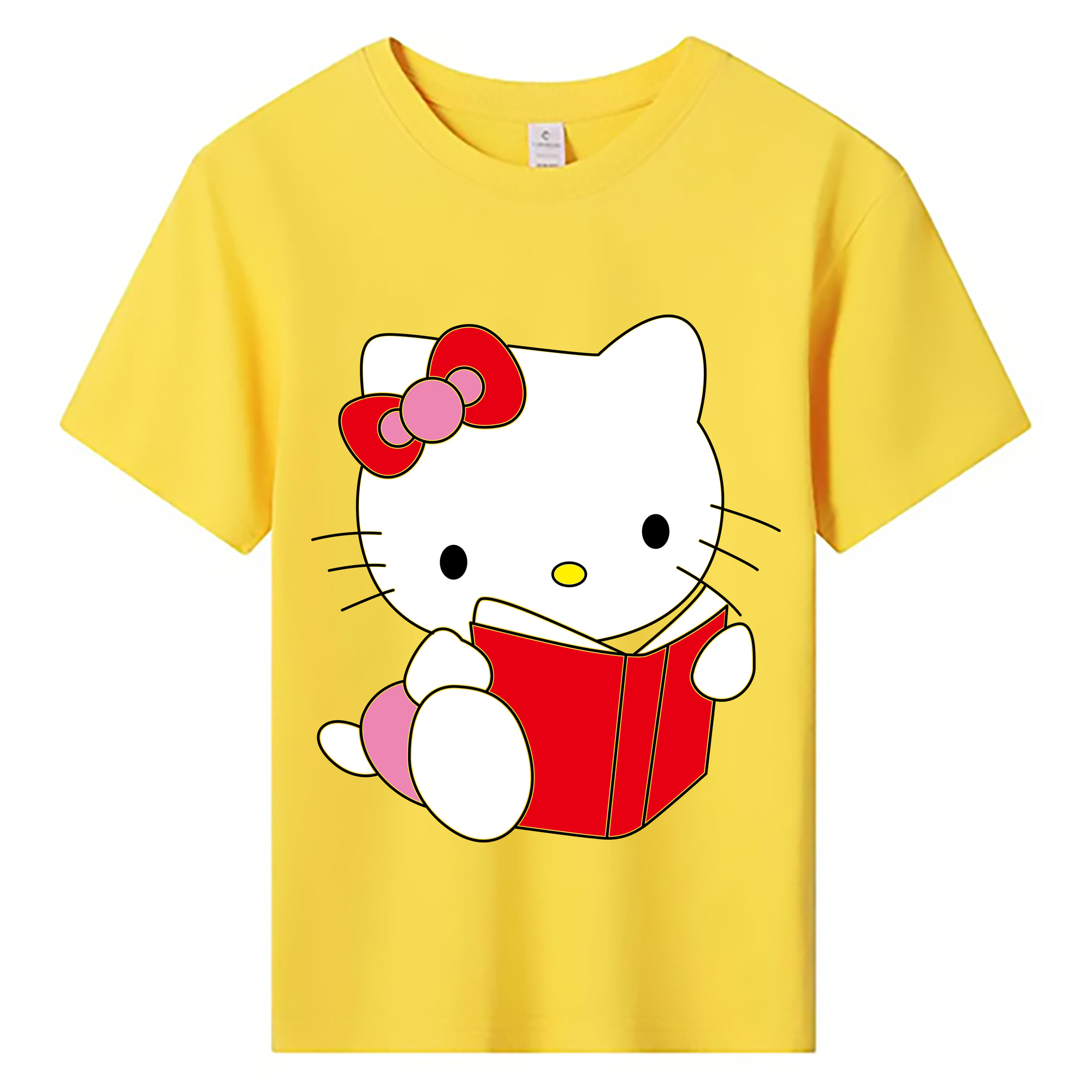 （画像用） Hello Kitty ハローキティ 綿100％キッズTシャツ（フロントプリント）