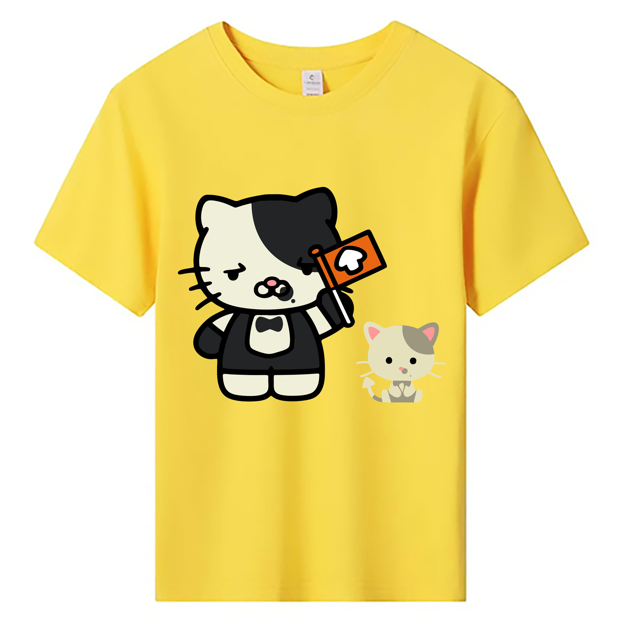 （画像用） Hello Kitty ハローキティ 綿100％キッズTシャツ（フロントプリント）