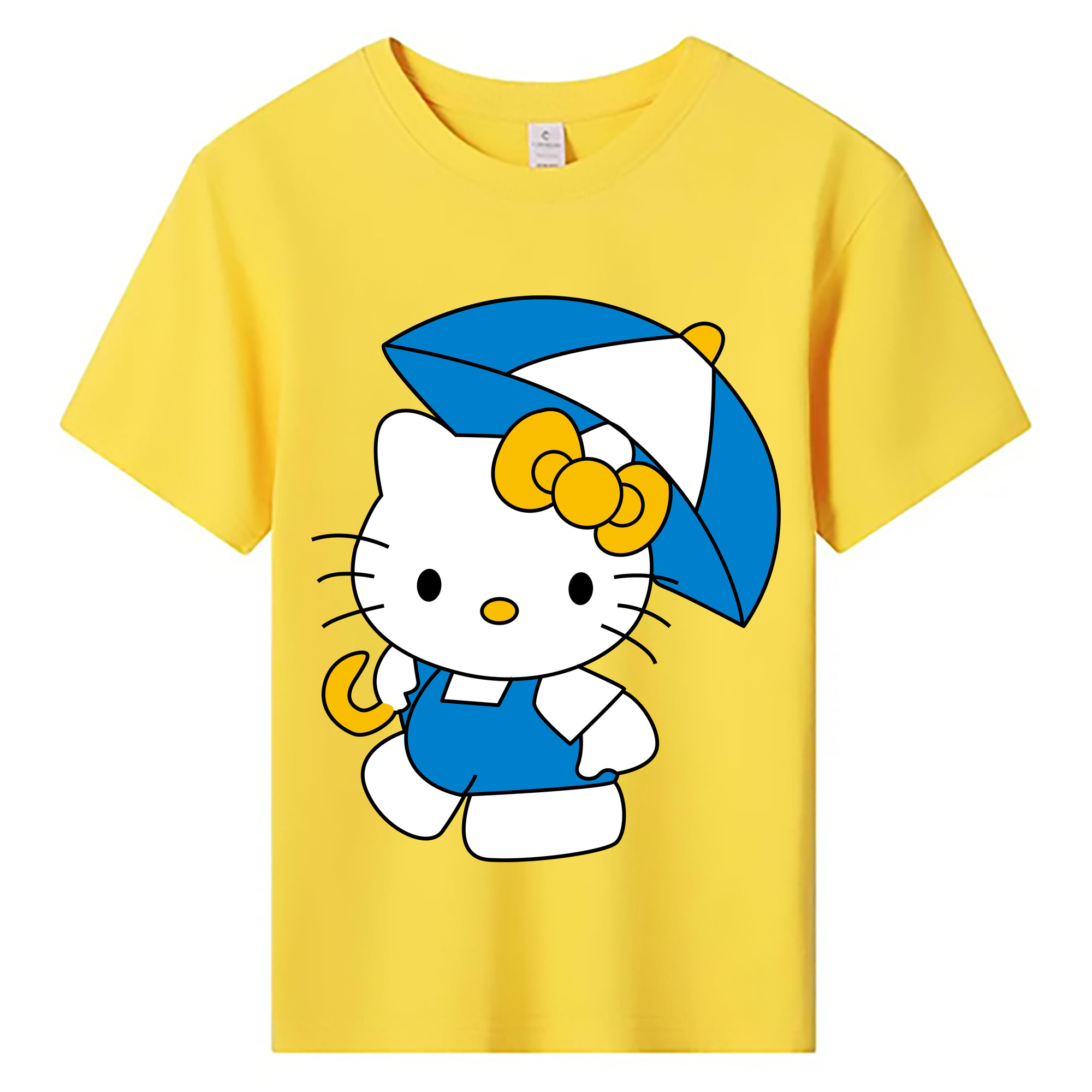 （画像用） Hello Kitty ハローキティ 綿100％キッズTシャツ（フロントプリント）