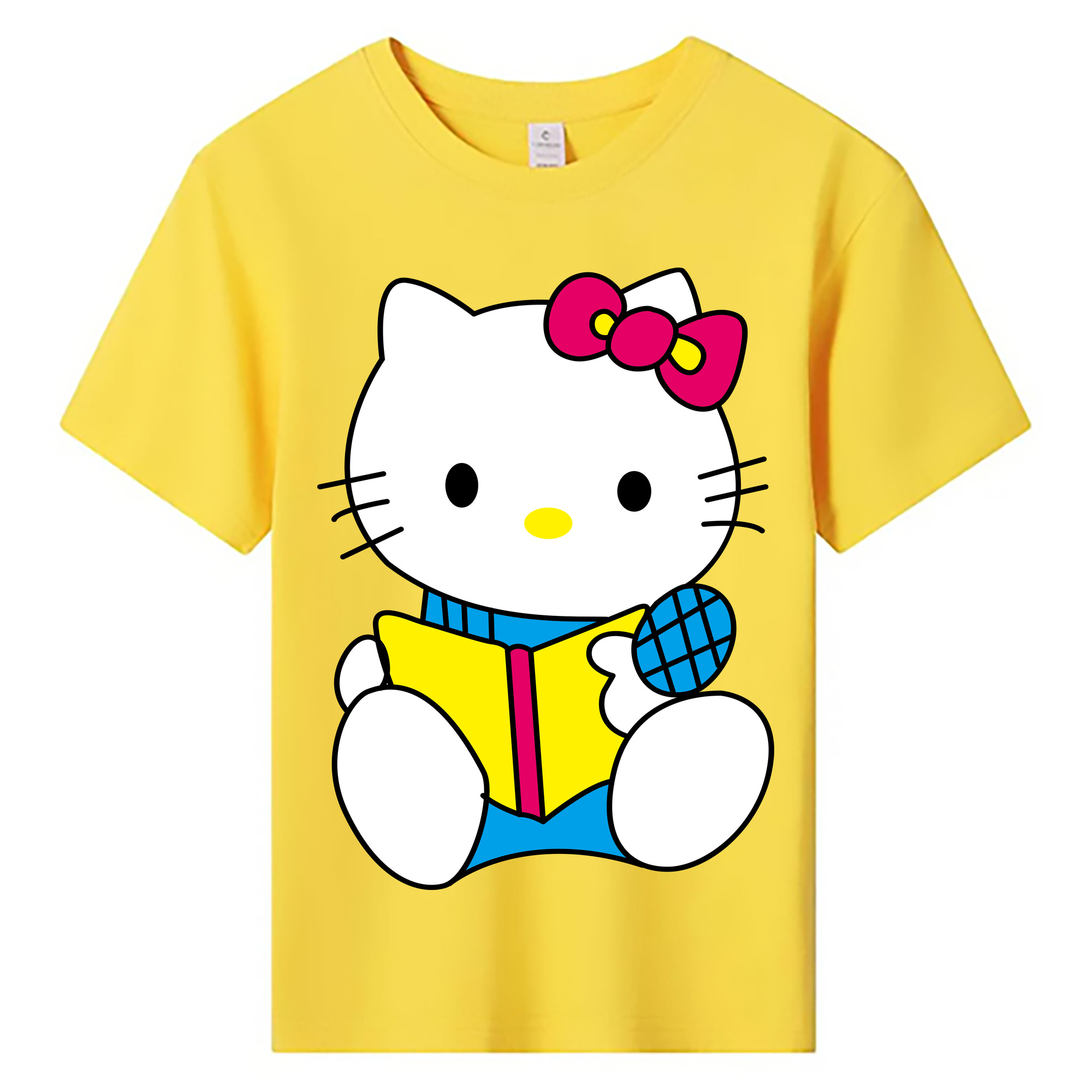 （画像用） Hello Kitty ハローキティ 綿100％キッズTシャツ（フロントプリント）