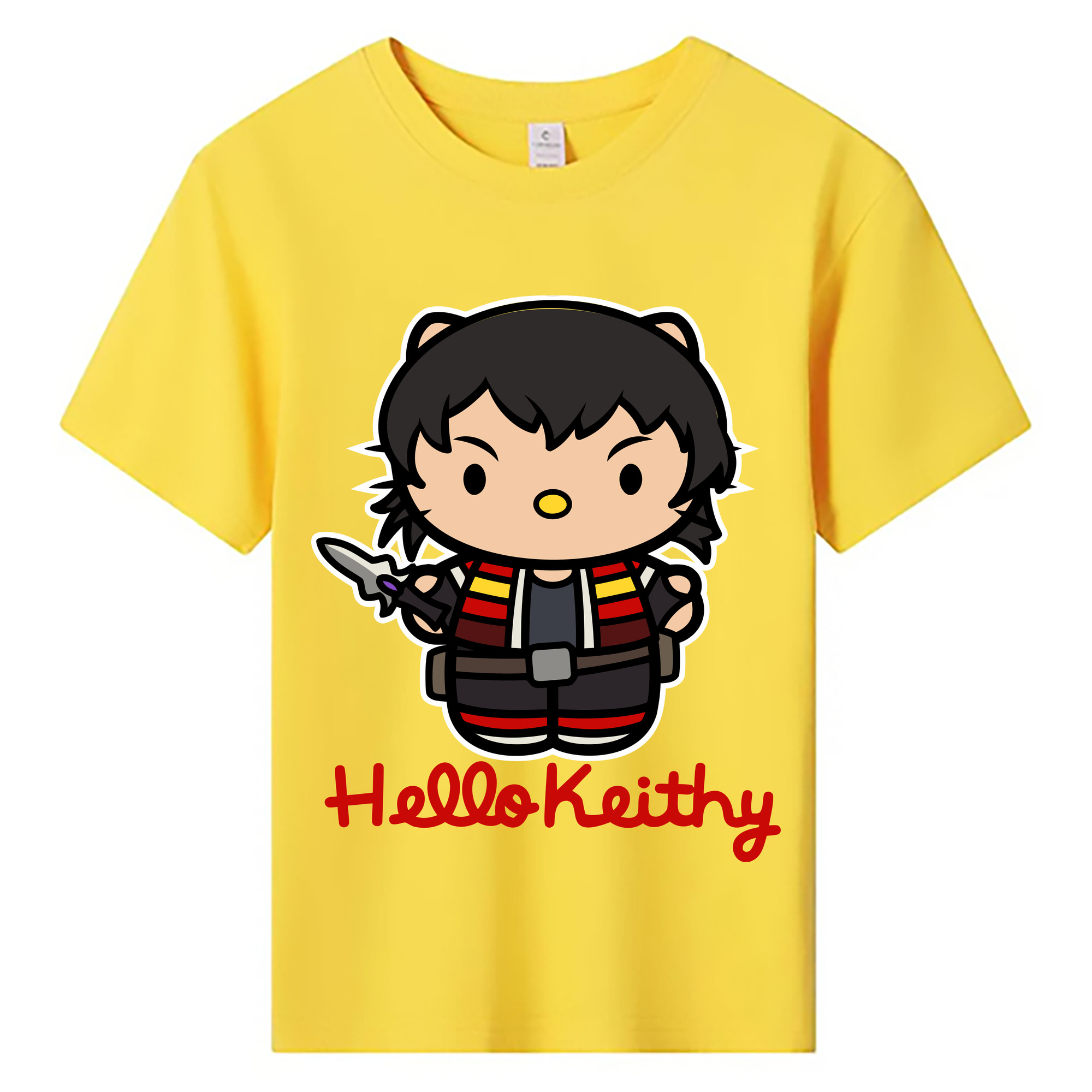 （画像用） Hello Kitty ハローキティ 綿100％キッズTシャツ（フロントプリント）