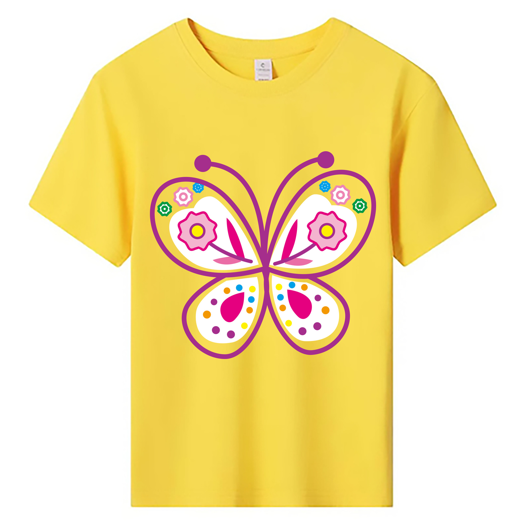 （画像用） Hello Kitty ハローキティ 綿100％キッズTシャツ（フロントプリント）