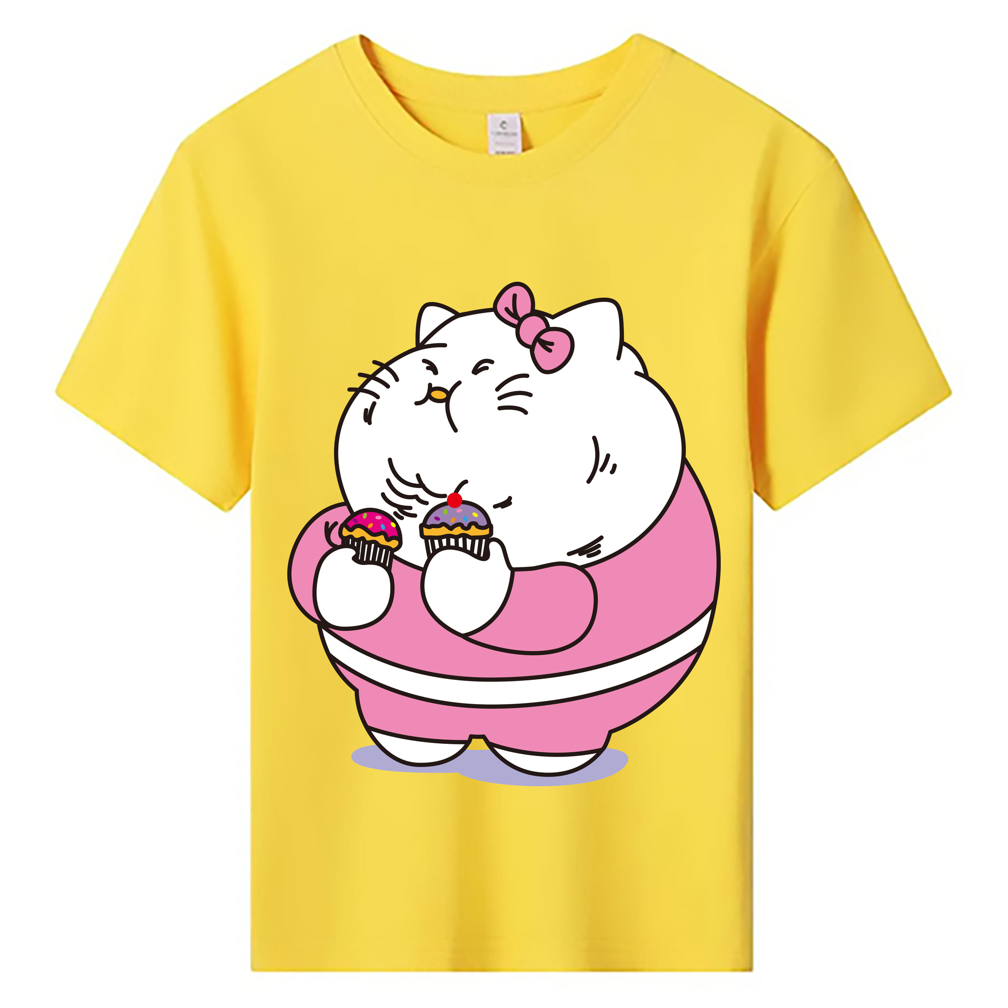（画像用） Hello Kitty ハローキティ 綿100％キッズTシャツ（フロントプリント）