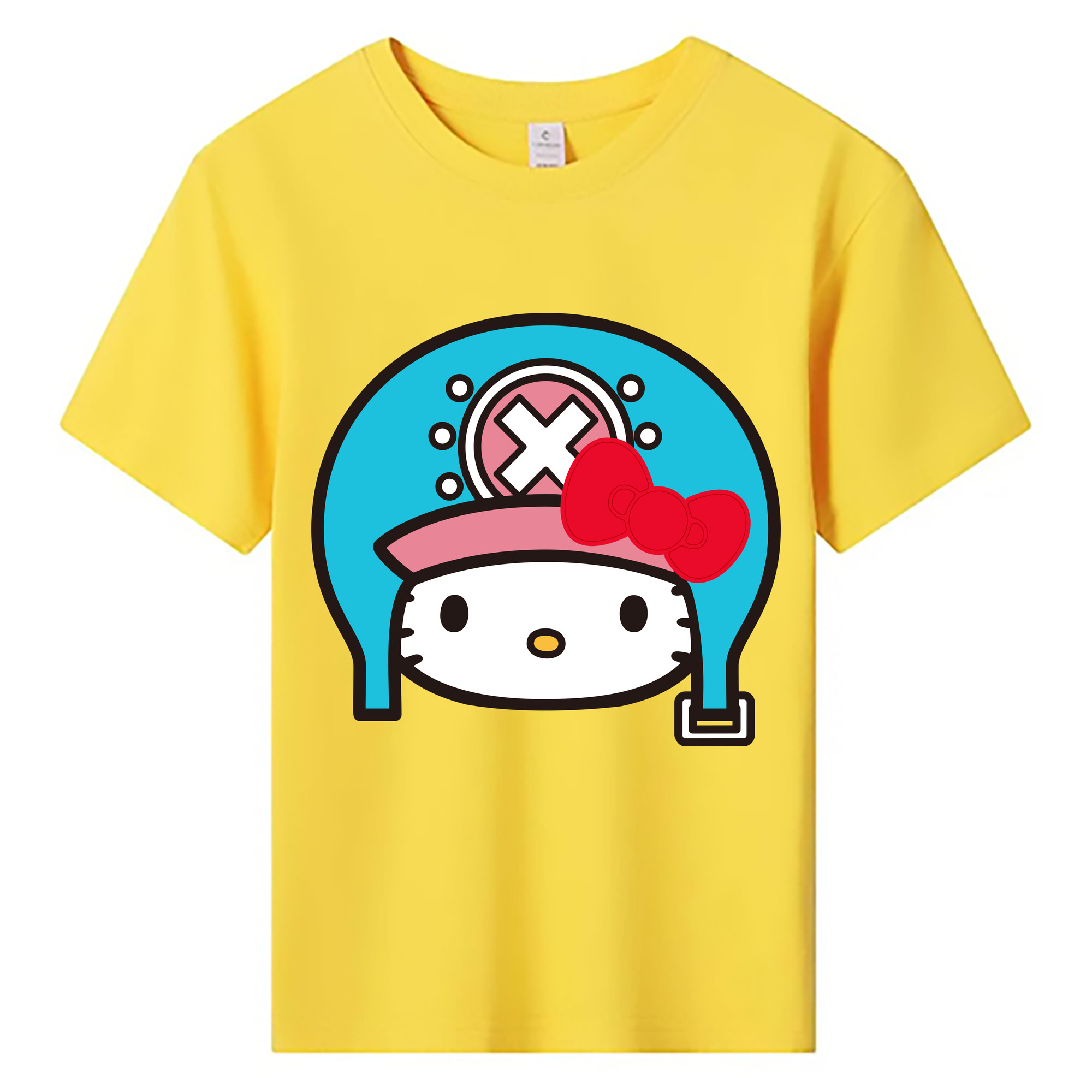 （画像用） Hello Kitty ハローキティ 綿100％キッズTシャツ（フロントプリント）