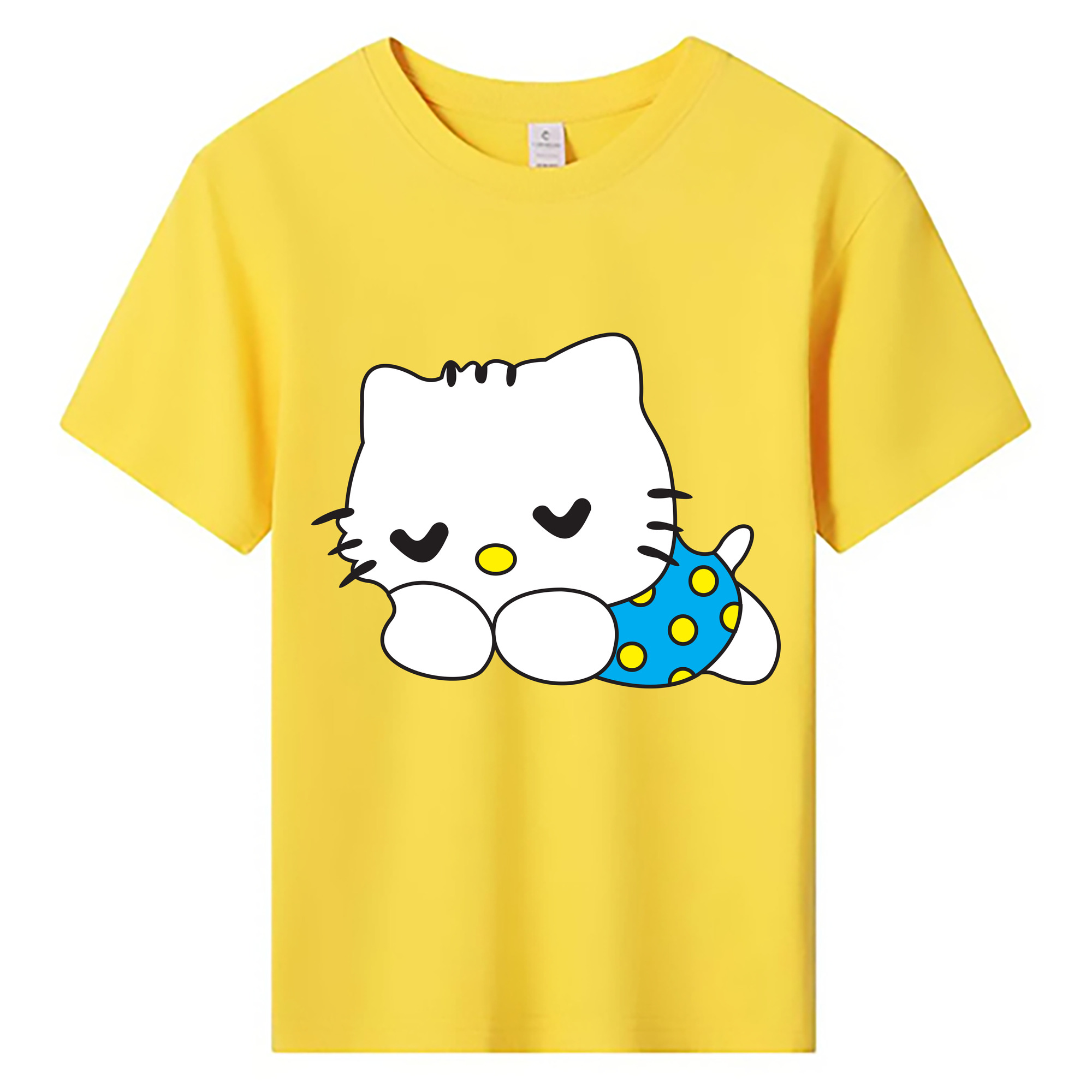 （画像用） Hello Kitty ハローキティ 綿100％キッズTシャツ（フロントプリント）