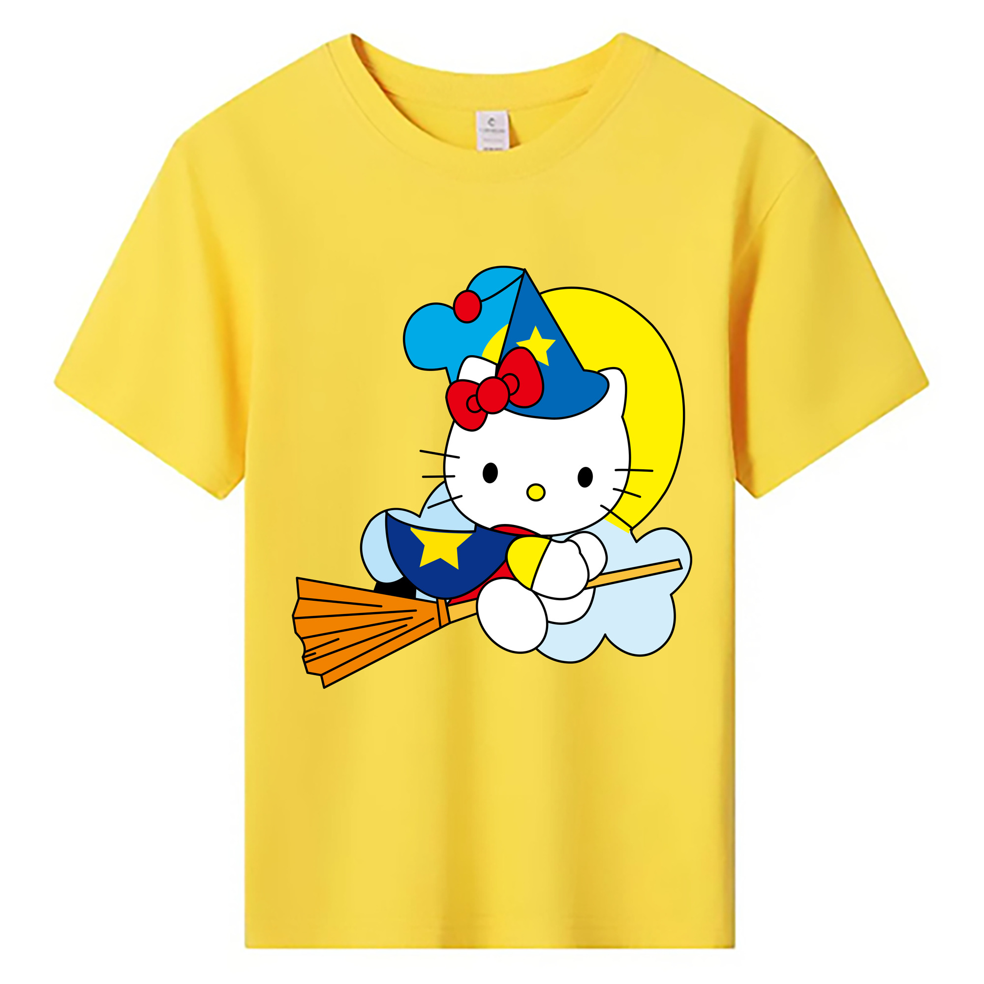 （画像用） Hello Kitty ハローキティ 綿100％キッズTシャツ（フロントプリント）