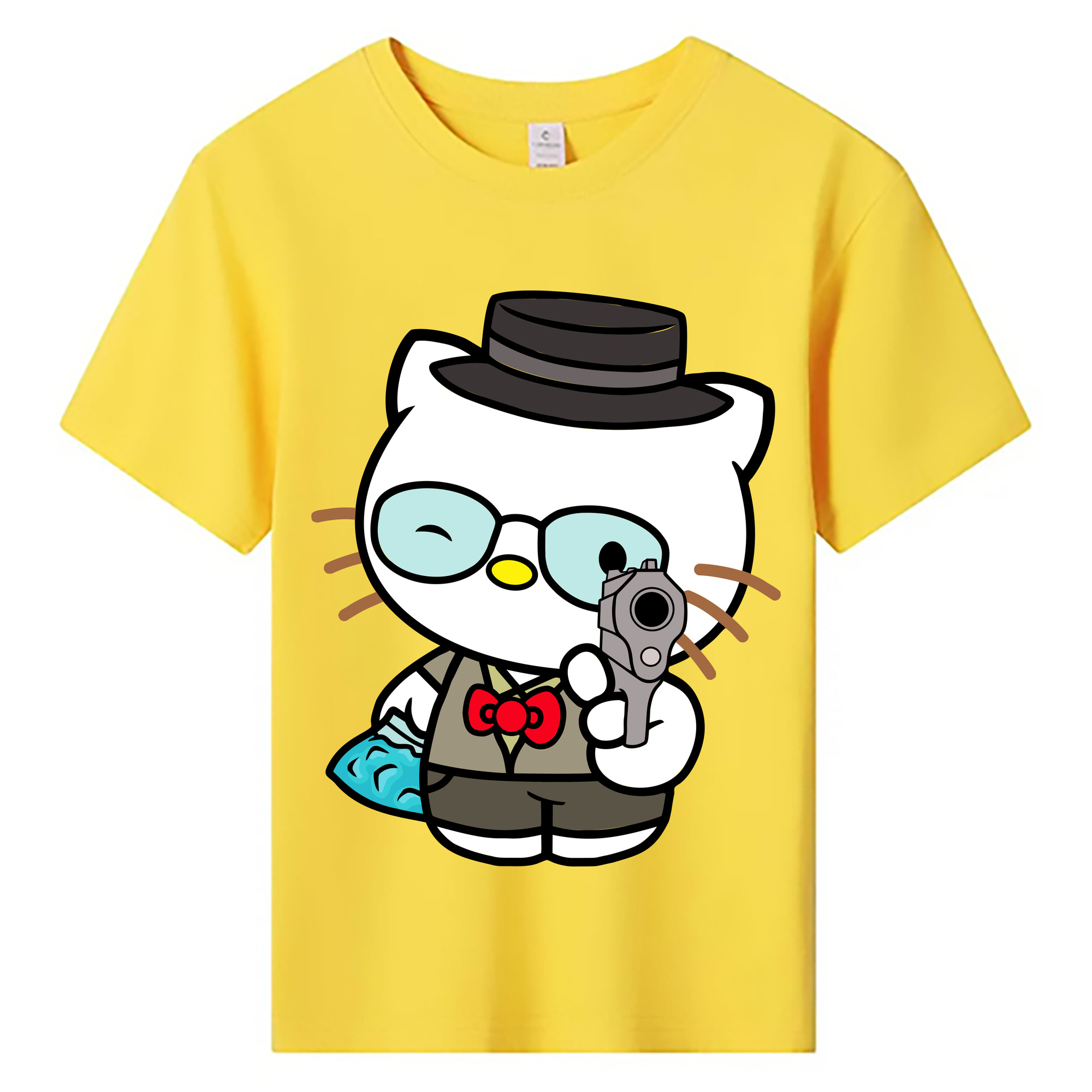 （画像用） Hello Kitty ハローキティ 綿100％キッズTシャツ（フロントプリント）