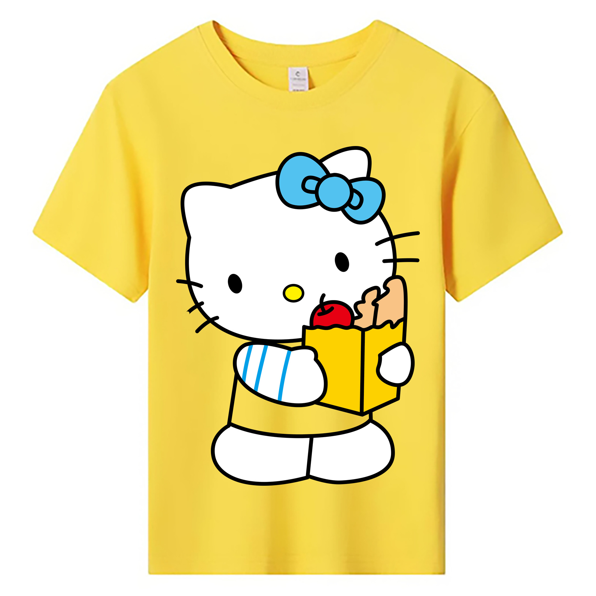 （画像用） Hello Kitty ハローキティ 綿100％キッズTシャツ（フロントプリント）