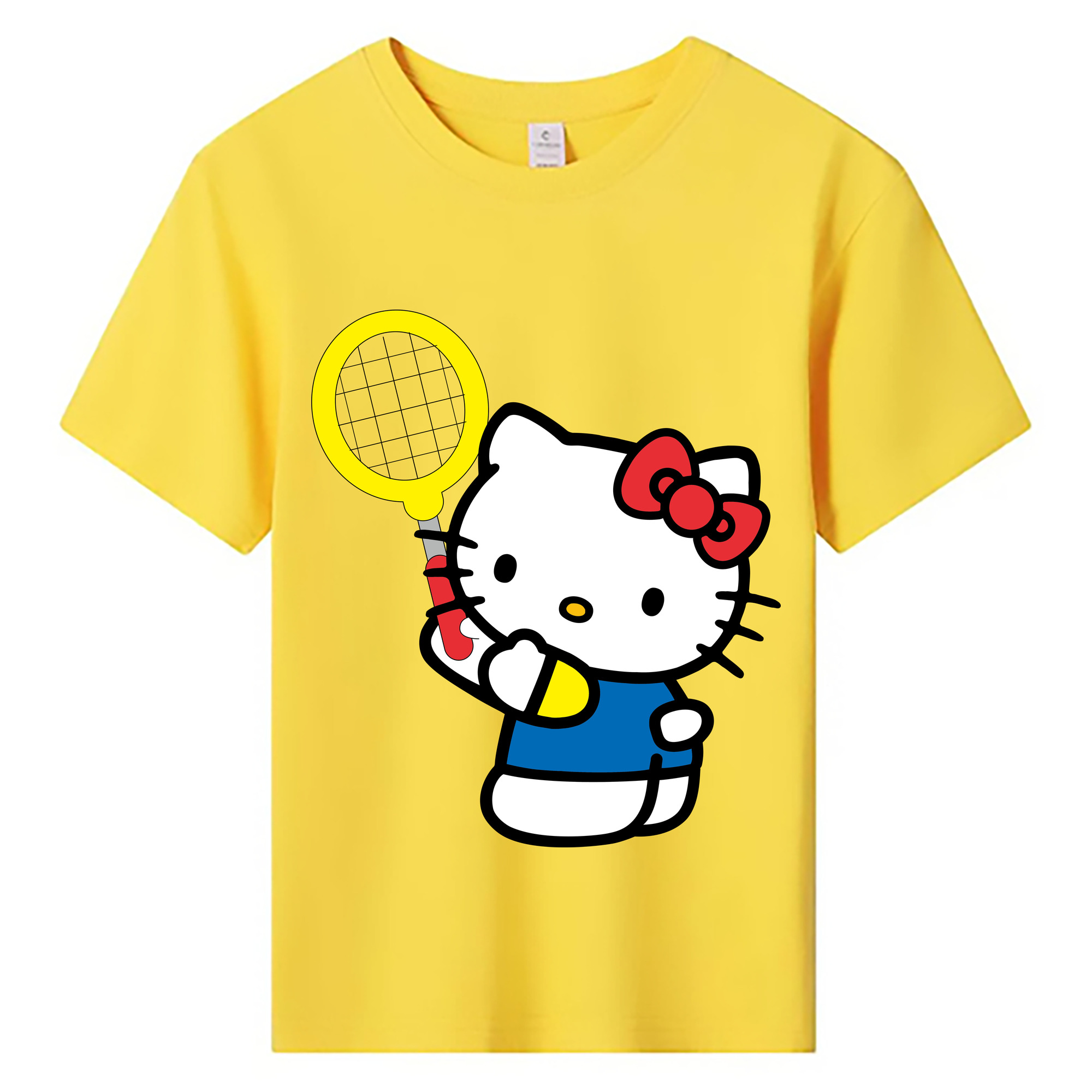 （画像用） Hello Kitty ハローキティ 綿100％キッズTシャツ（フロントプリント）