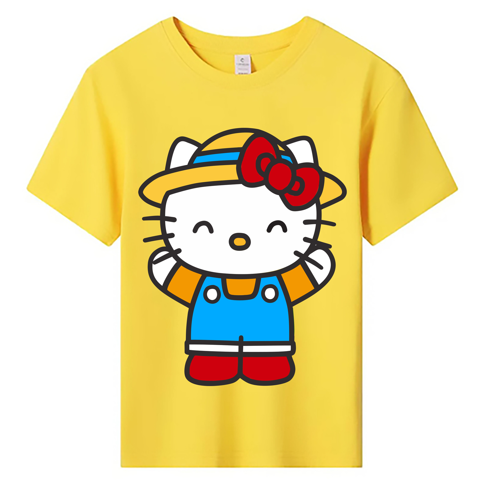 （画像用） Hello Kitty ハローキティ 綿100％キッズTシャツ（フロントプリント）