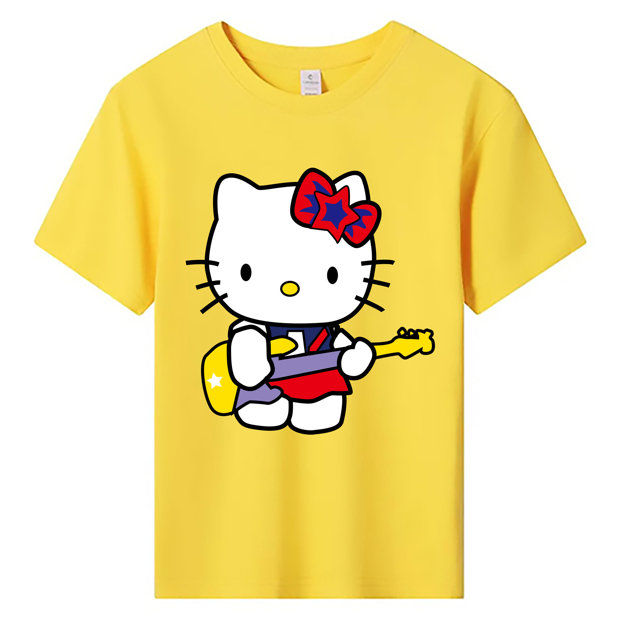 （画像用） Hello Kitty ハローキティ 綿100％キッズTシャツ（フロントプリント）