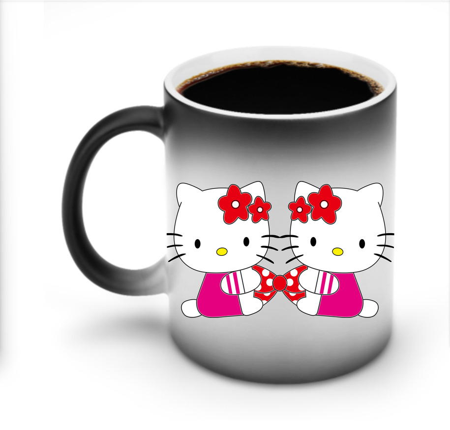 （画像用） Hello Kitty ハローキティ 温度変色マグカップ