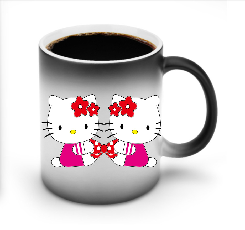 （画像用） Hello Kitty ハローキティ 温度変色マグカップ