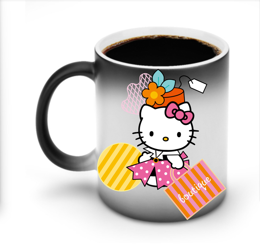 （画像用） Hello Kitty ハローキティ 温度変色マグカップ