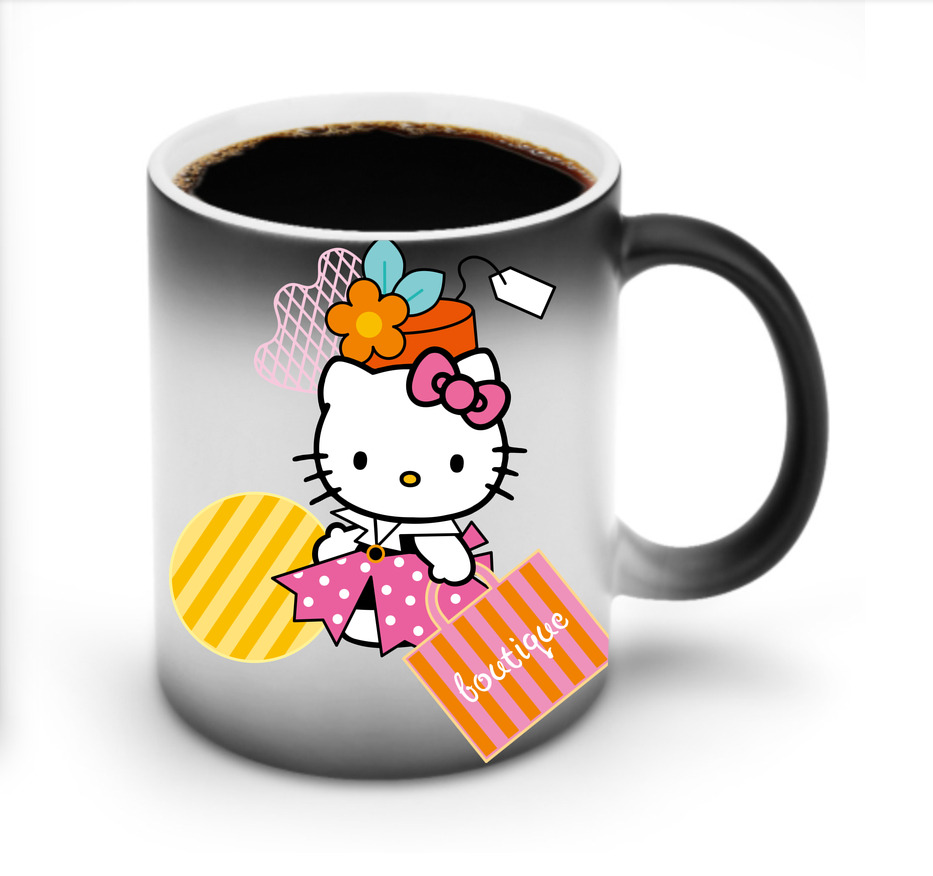 （画像用） Hello Kitty ハローキティ 温度変色マグカップ