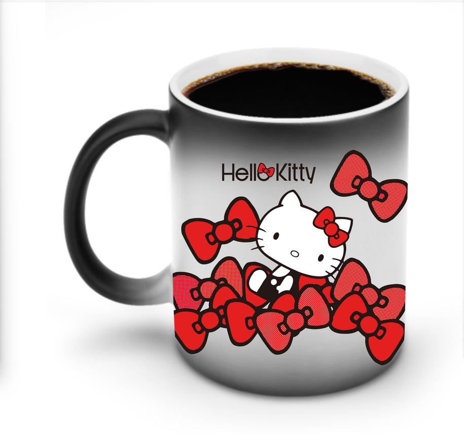 （画像用） Hello Kitty ハローキティ 温度変色マグカップ