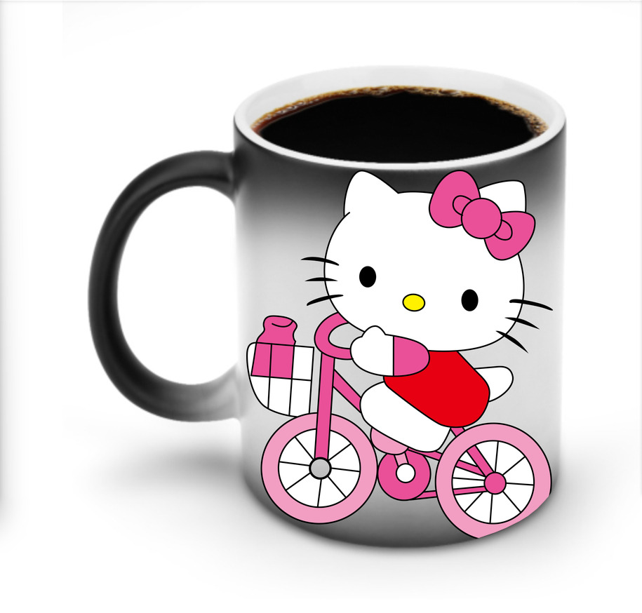 （画像用） Hello Kitty ハローキティ 温度変色マグカップ