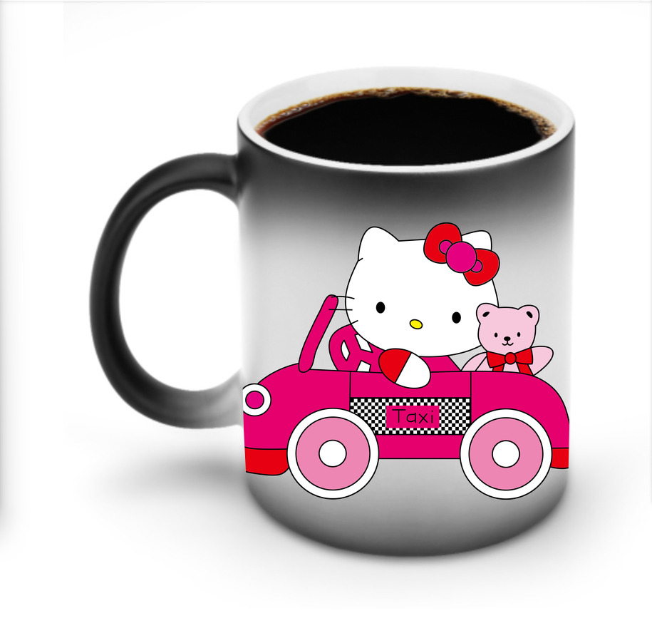 （画像用） Hello Kitty ハローキティ 温度変色マグカップ