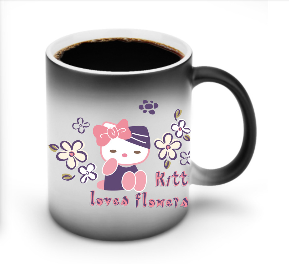 （画像用） Hello Kitty ハローキティ 温度変色マグカップ