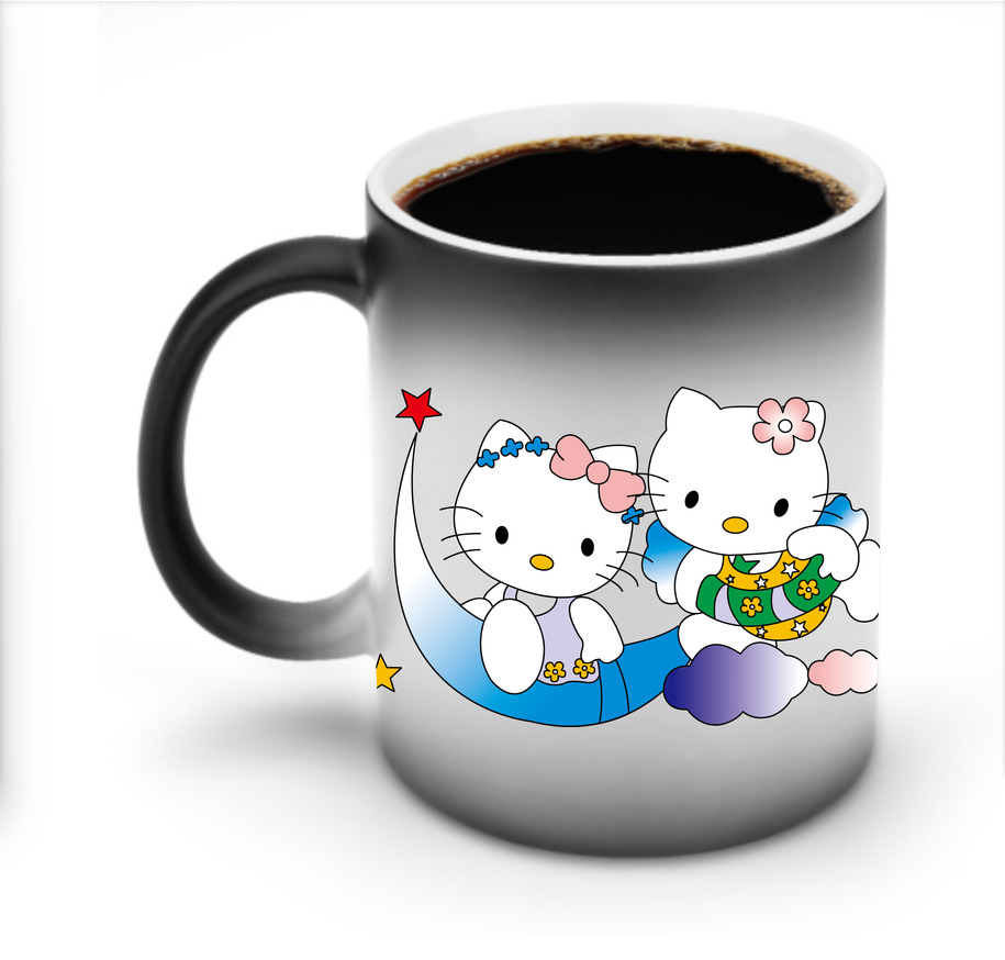 （画像用） Hello Kitty ハローキティ 温度変色マグカップ