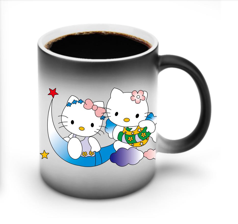 （画像用） Hello Kitty ハローキティ 温度変色マグカップ