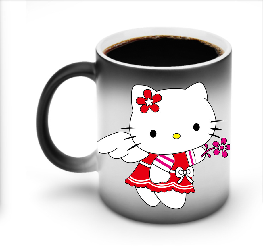 （画像用） Hello Kitty ハローキティ 温度変色マグカップ