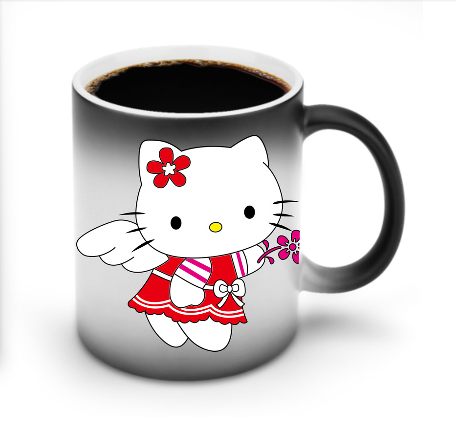 （画像用） Hello Kitty ハローキティ 温度変色マグカップ