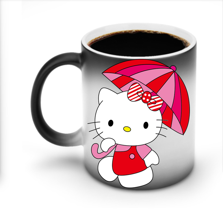 （画像用） Hello Kitty ハローキティ 温度変色マグカップ