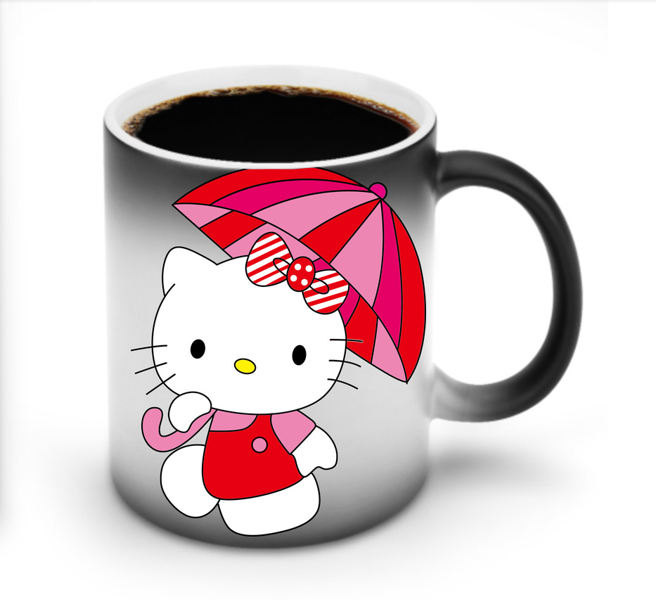 （画像用） Hello Kitty ハローキティ 温度変色マグカップ
