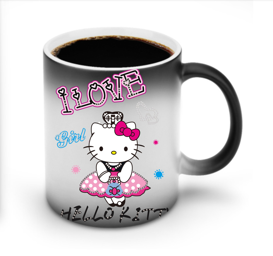 （画像用） Hello Kitty ハローキティ 温度変色マグカップ