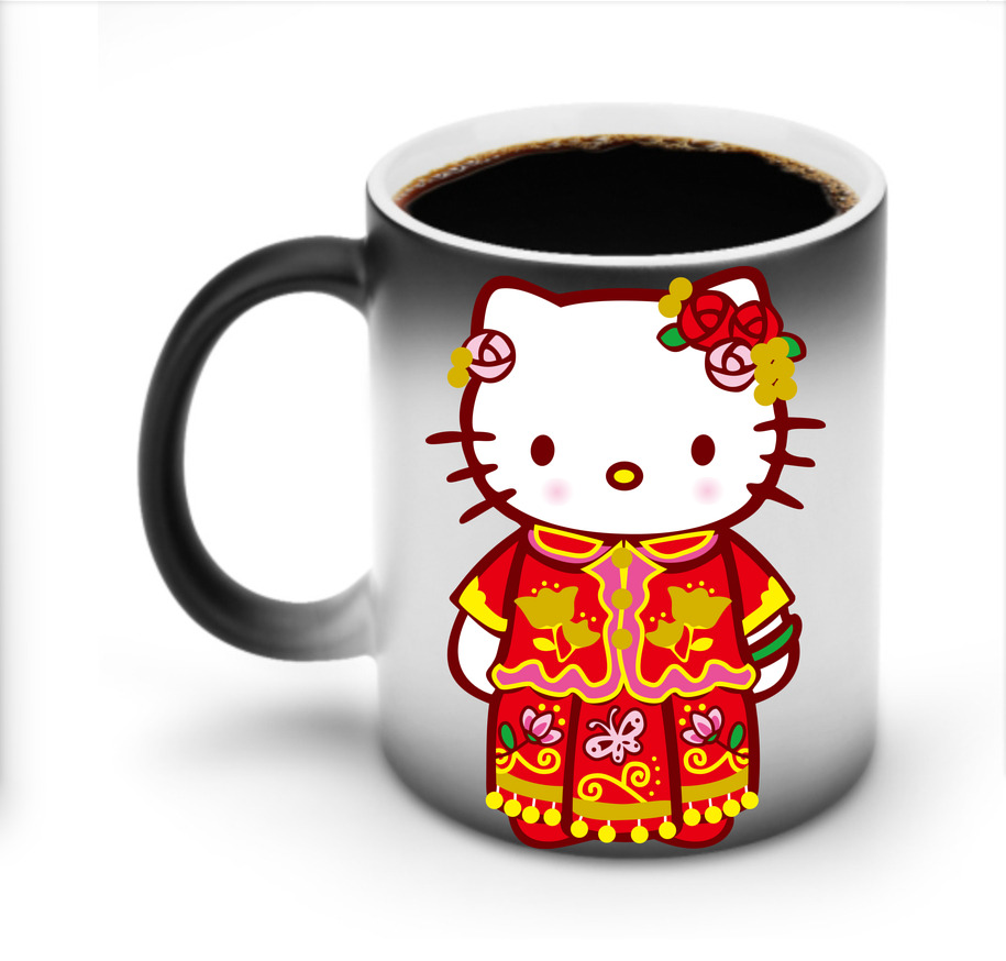 （画像用） Hello Kitty ハローキティ 温度変色マグカップ