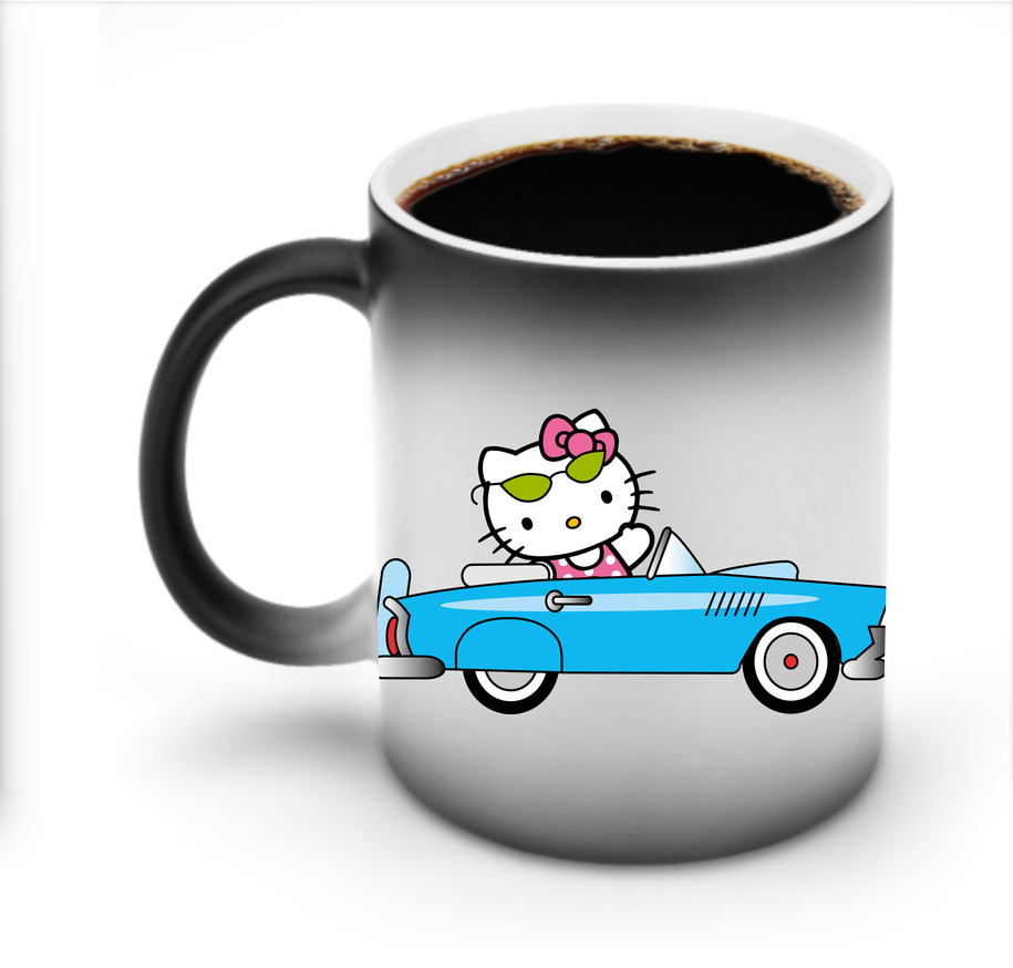 （画像用） Hello Kitty ハローキティ 温度変色マグカップ
