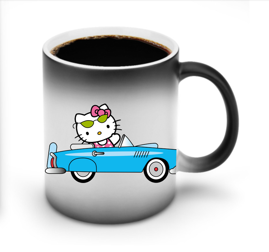 （画像用） Hello Kitty ハローキティ 温度変色マグカップ