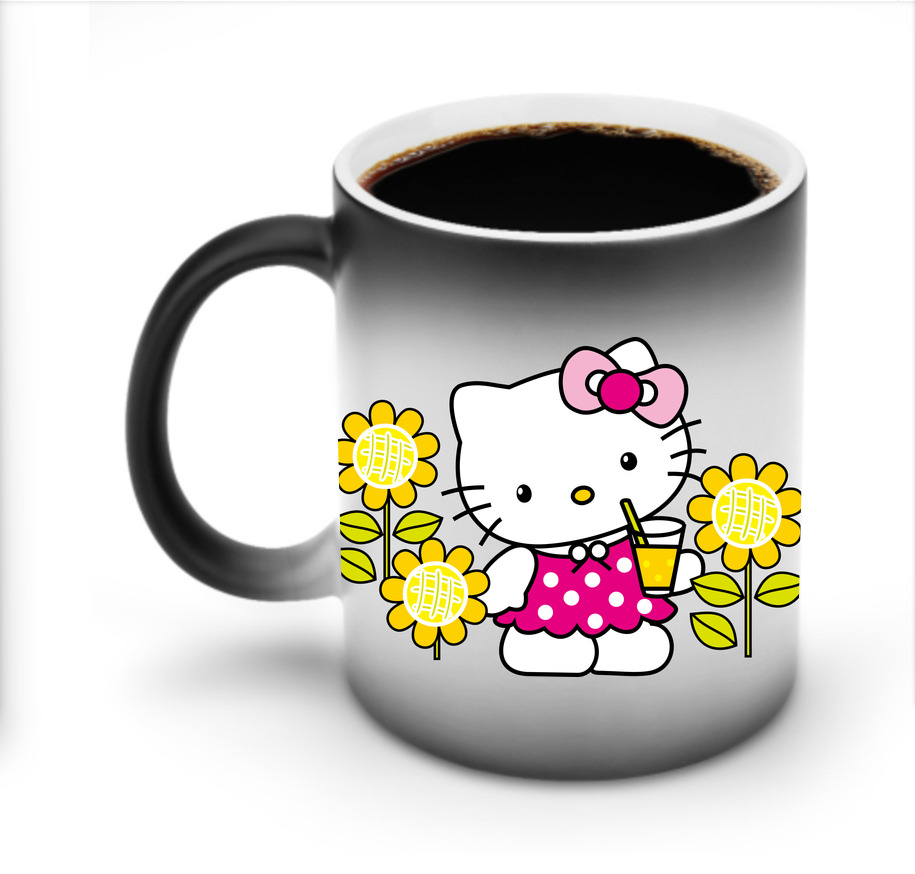 （画像用） Hello Kitty ハローキティ 温度変色マグカップ