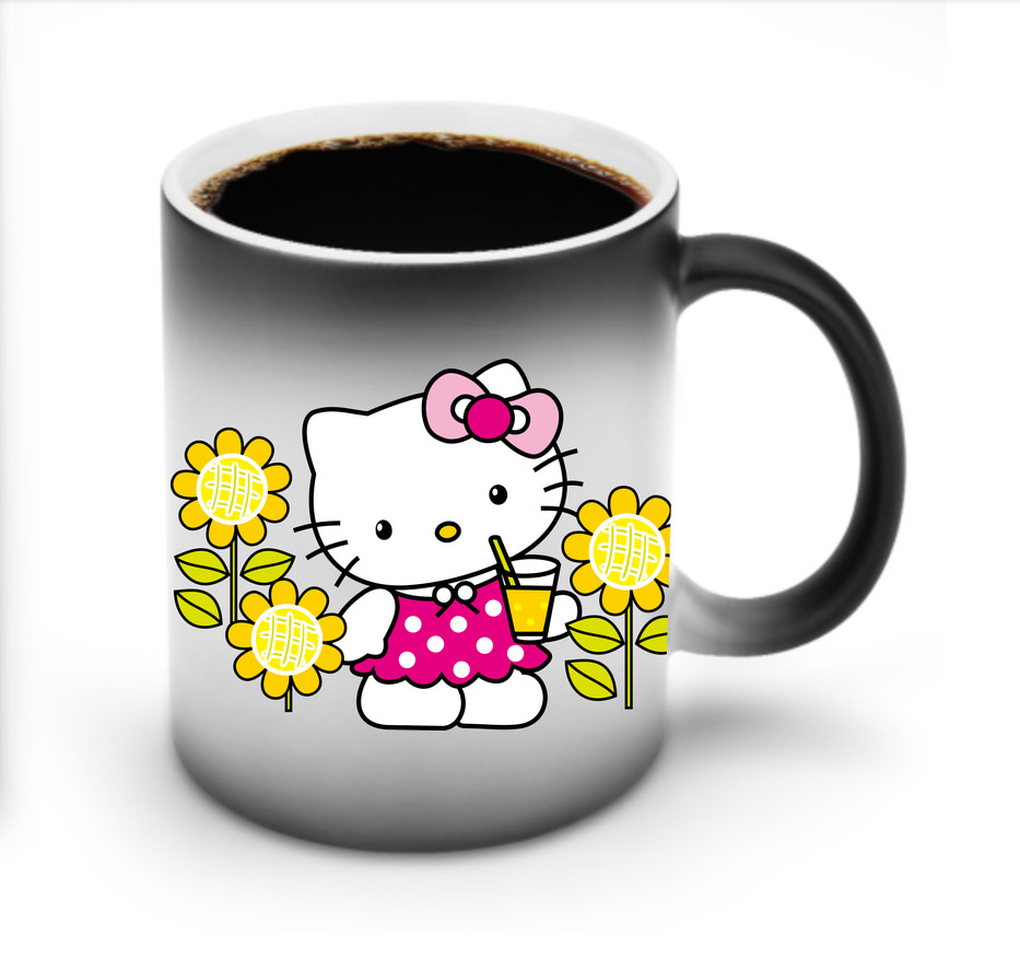 （画像用） Hello Kitty ハローキティ 温度変色マグカップ