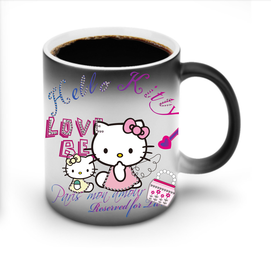 （画像用） Hello Kitty ハローキティ 温度変色マグカップ