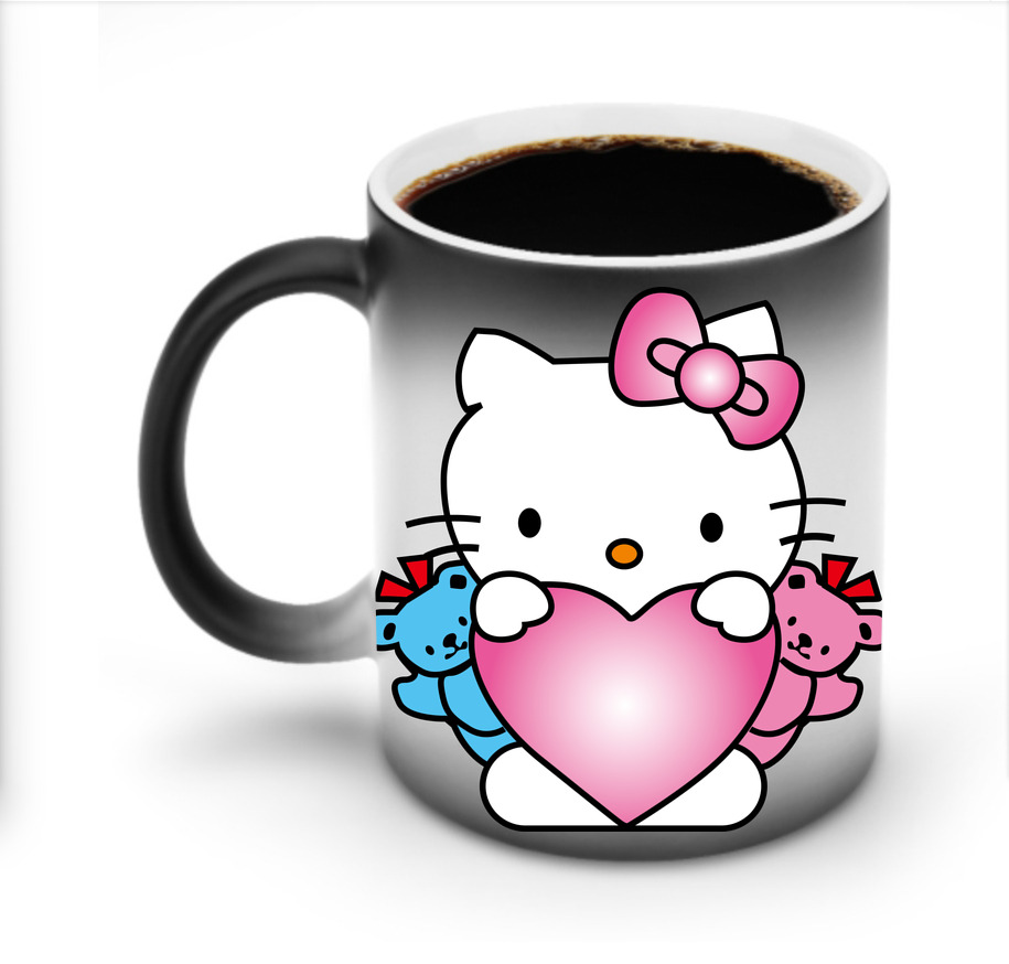 （画像用） Hello Kitty ハローキティ 温度変色マグカップ