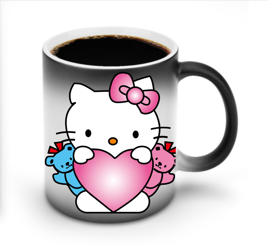 （画像用） Hello Kitty ハローキティ 温度変色マグカップ