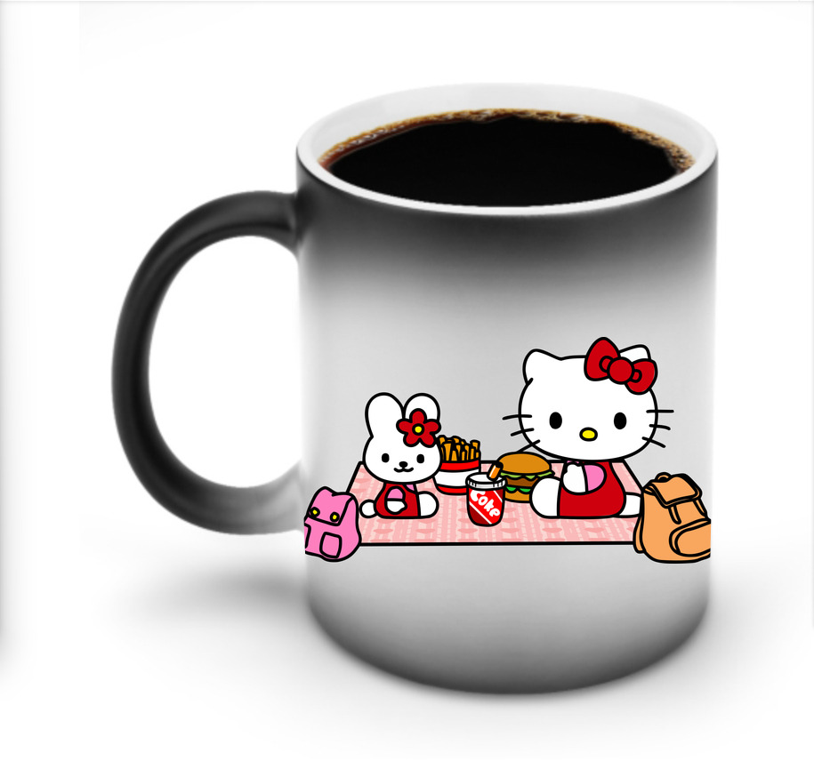 （画像用） Hello Kitty ハローキティ 温度変色マグカップ