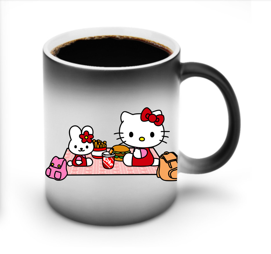 （画像用） Hello Kitty ハローキティ 温度変色マグカップ