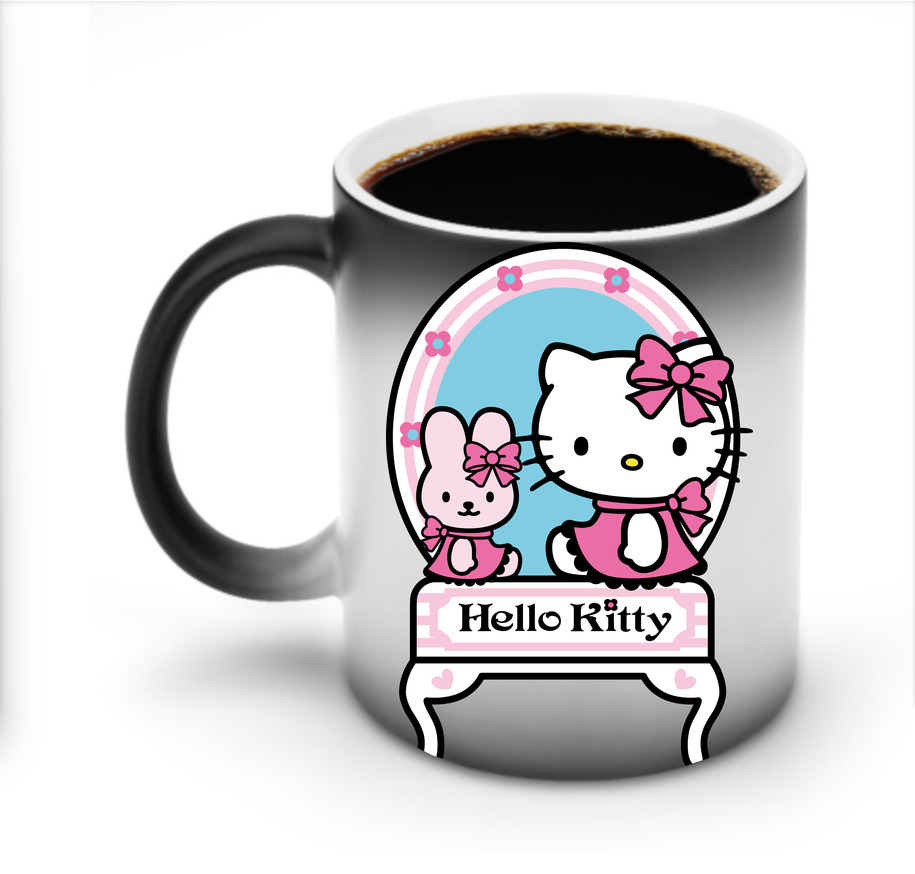 （画像用） Hello Kitty ハローキティ 温度変色マグカップ