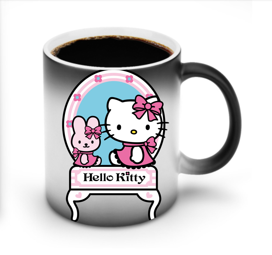 （画像用） Hello Kitty ハローキティ 温度変色マグカップ