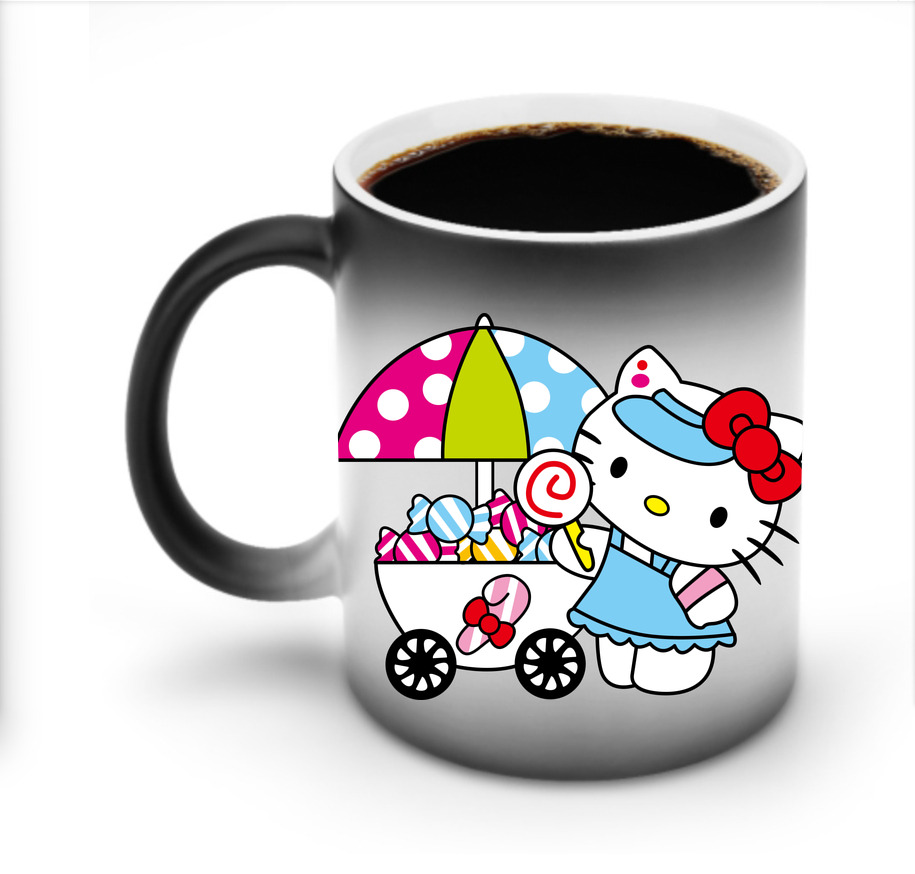 （画像用） Hello Kitty ハローキティ 温度変色マグカップ